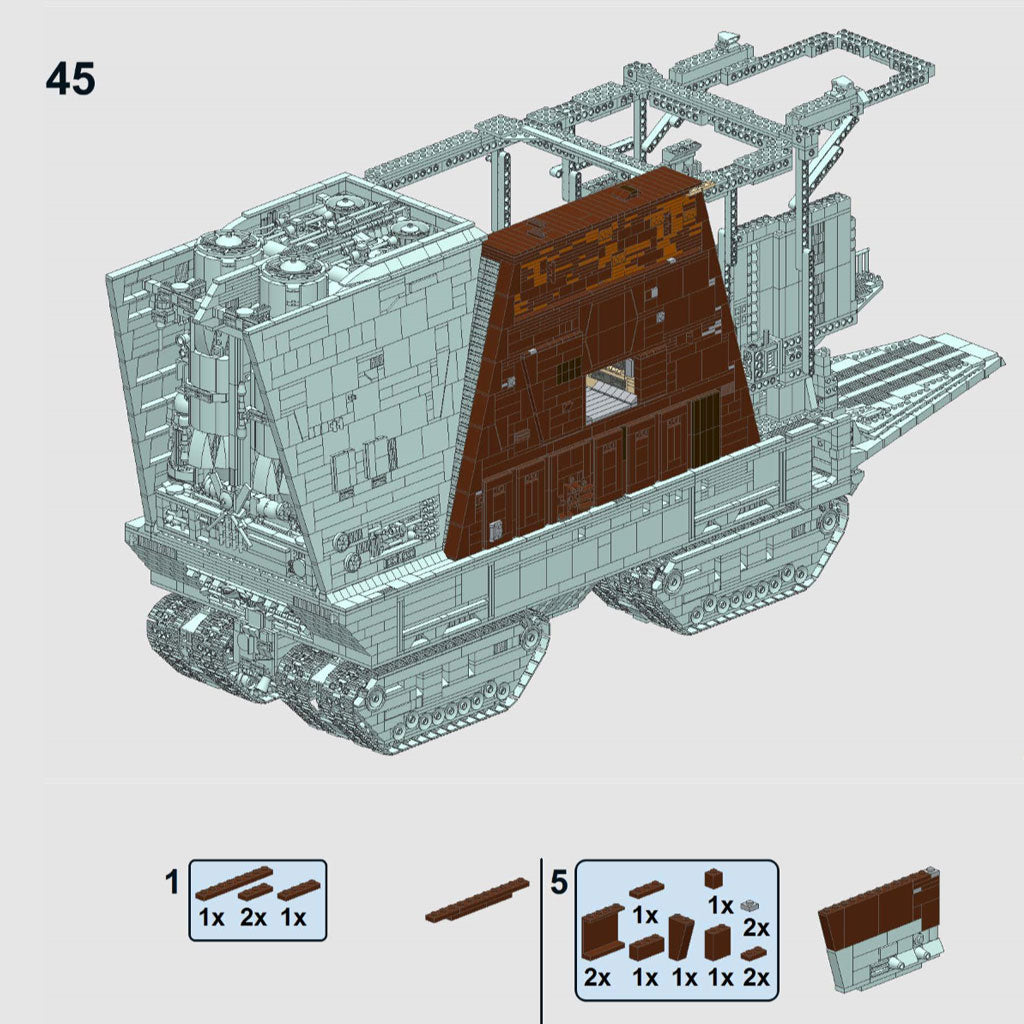 379PCS Sandcrawler Space War MOC Building Block Bricks